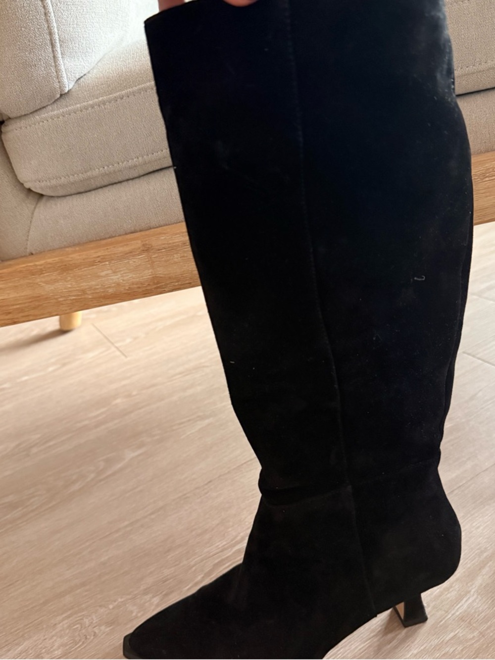 Dolce Vita Black Over-the-Knee Suede Boots - Arya 8.5